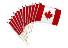 Load image into Gallery viewer, Canada Flag 12&quot; X 18&quot; inch Stick Flag (12 Pack)
