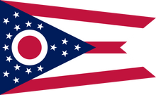 Load image into Gallery viewer, US Ohio State Flags - Ohio Flag - 3&#39;x5&#39; Flag from Sturdy 100D Polyester - Canvas Header Brass Grommets Double Stitched from Wind Side
