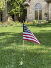 Load image into Gallery viewer, American Flags - 8 x 12 inch. Handheld Stick Flags with SpearTop  (Pack of 12)
